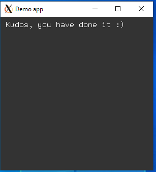 Running an X11 program under windows