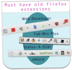 Must have old firefox extensions tutorial , featured image 242 by 232