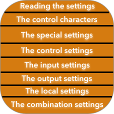 Reading and setting setty modes